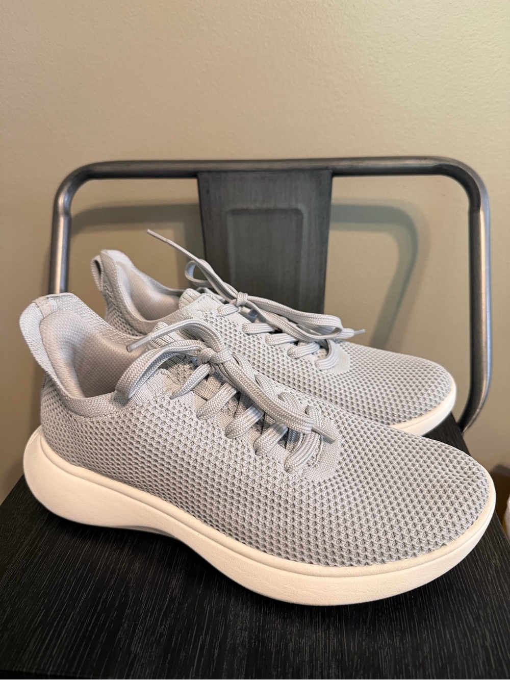 VIVAIA Urban Mesh Sneaker Sliders Gray Knit Shoes EU 38